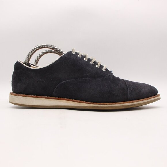 Church’s Hirst 2 Men's Size UK 8 F Blue Navy Suede Cap toeOxford Dress Shoes